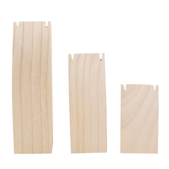

Unpainted Wooden Necklace Chain Display Organizer Rack S/M/L Size DIY Handmade