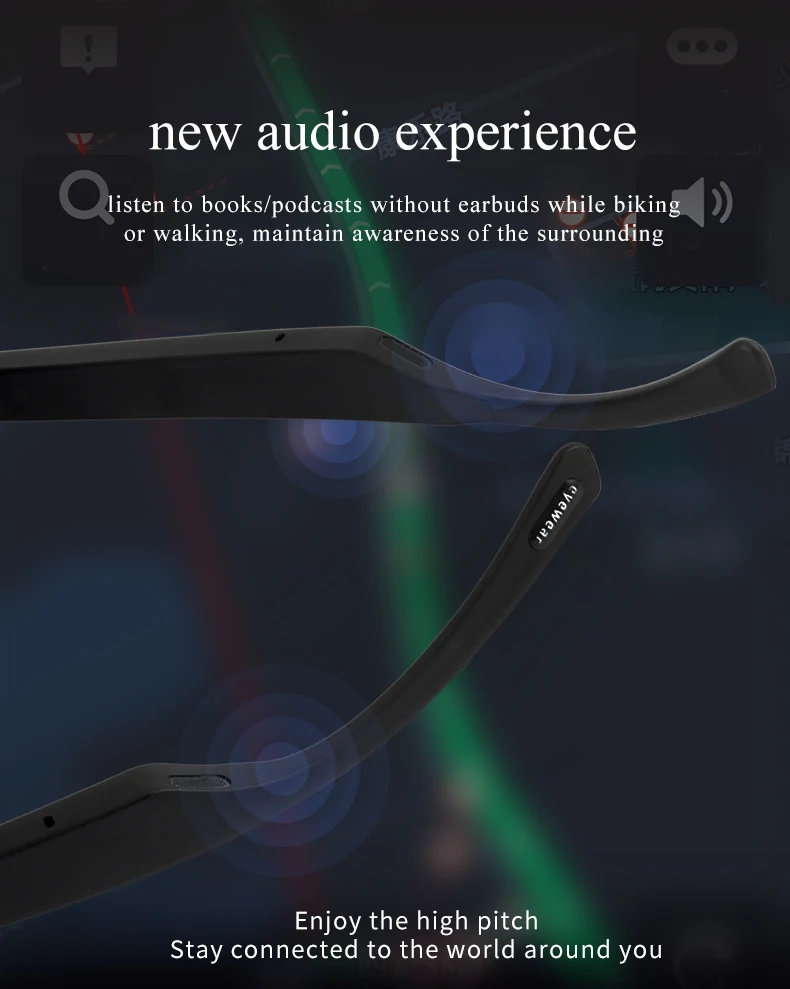 M juniu Ky Smart Glasses Wireless Bluetooth Call Audio Glasses Hands-Free Calling Music Audio Sports Glasses Wireless Headphones best buy earbuds