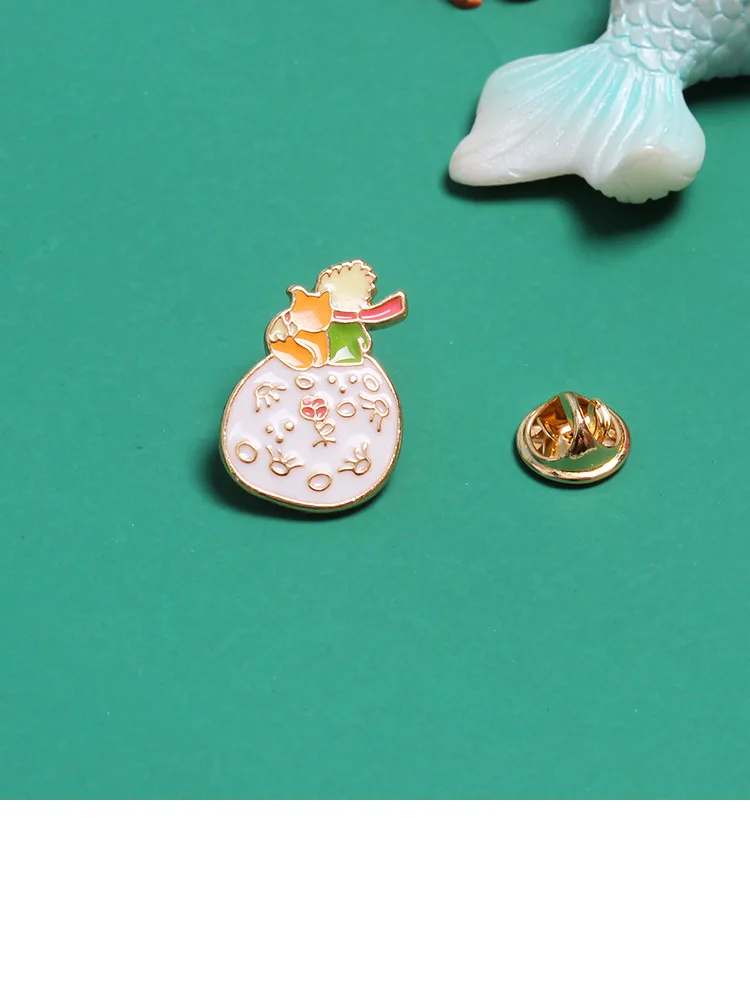 Новые изысканные броши Le Petit Prince для женщин B-612 Маленький принц планета лиса роза Классическая сказка Эмаль Булавка ювелирные изделия