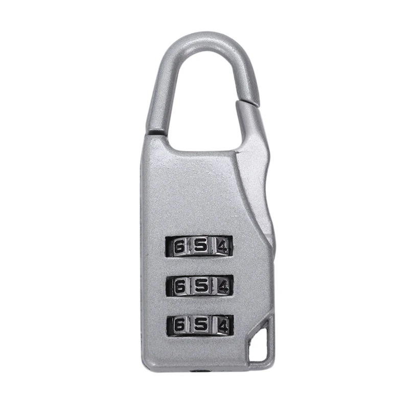 Hijing 3 Digit Combination Resettable Travel Suitcase Luggage Code Lock Padlock