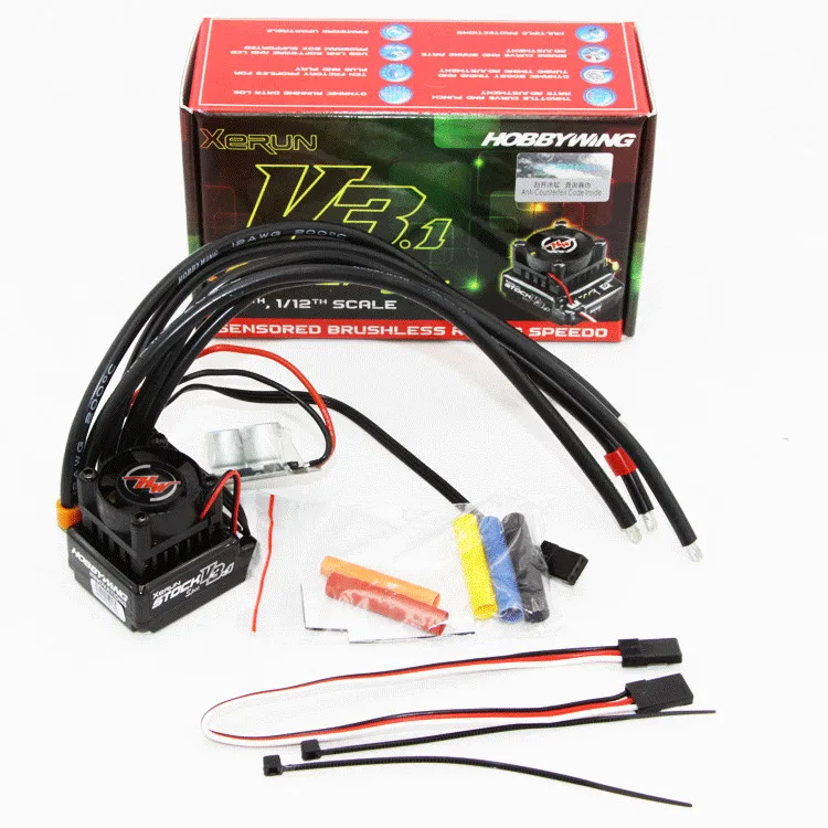 Hobbywing XeRun сток спец V3.1 100A ESC сенсорный бесщеточный конкурс для 1/10 1/12 масштаб по бездорожью RC Touring Buggy
