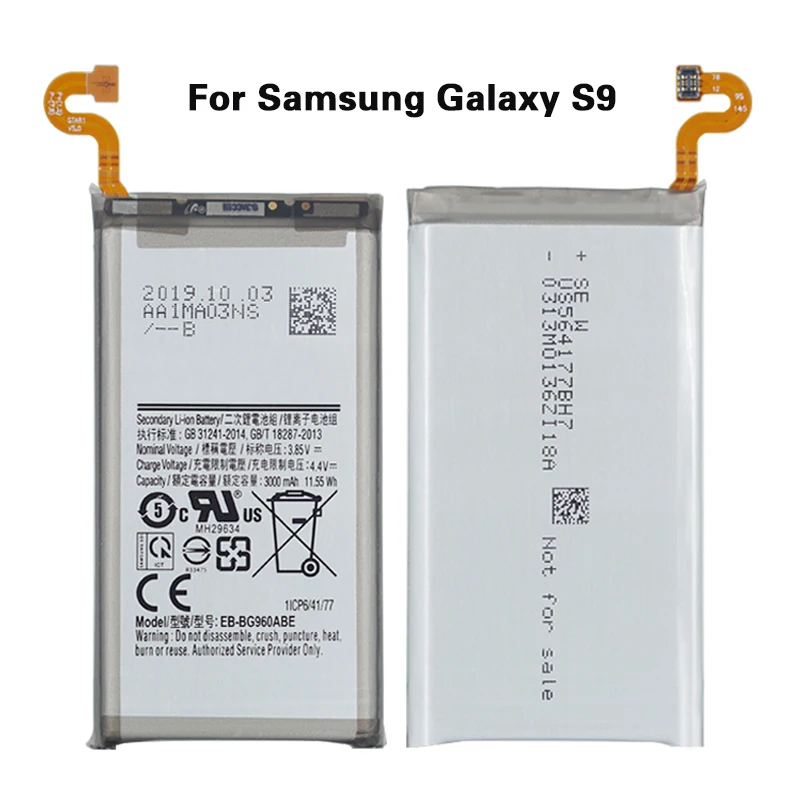 EB-BG960ABE оригинальный сменный аккумулятор для Samsung Galaxy S9 G9600 SM-G960F SM-G960 G960F G960 3000 мАч |