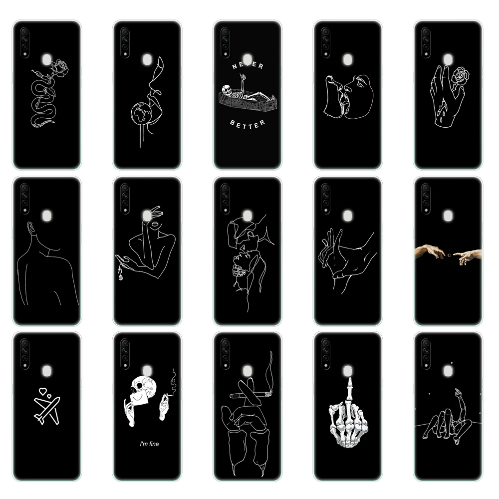 Silicon Case For OPPO A31 Case Soft TPU Back Phone Cover For Oppo A 31 2020 OppoA31 CPH2015 6.5 inch Protective Coque Bumper