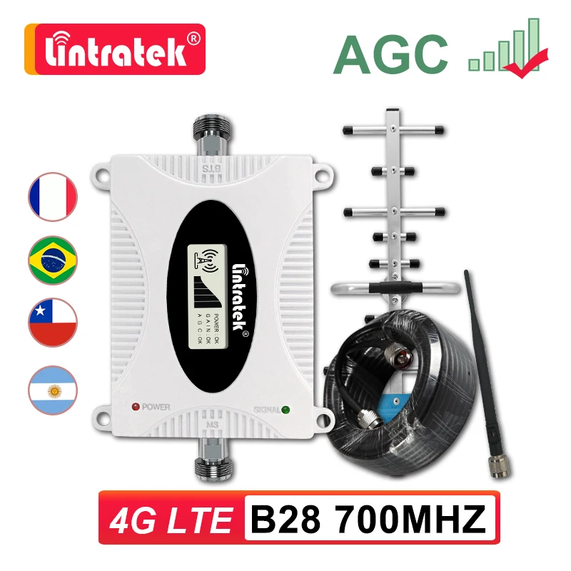 Новый AGC 700MHZ B28 усилитель сотовой связи 4G 700 LTE мобильный сигнала Интернет