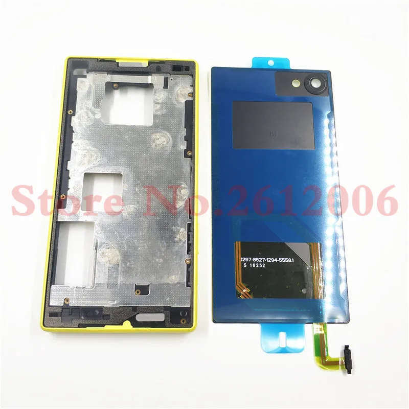 Полный Корпус ЖК-панель средняя рамка для sony Xperia Z5 Compact E5803 E5823 Крышка батарейного отсека с боковыми кнопками