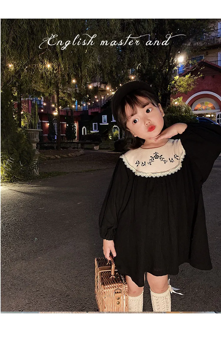 Vestidos para Meninas do Bebê Vestido de Princesa Doce Menina Vestido Primavera Outono Longo Mangas Compridas Palácio Estilo Crianças Bebê Bordado 2020 23 High Quality Mamãe e Bebê