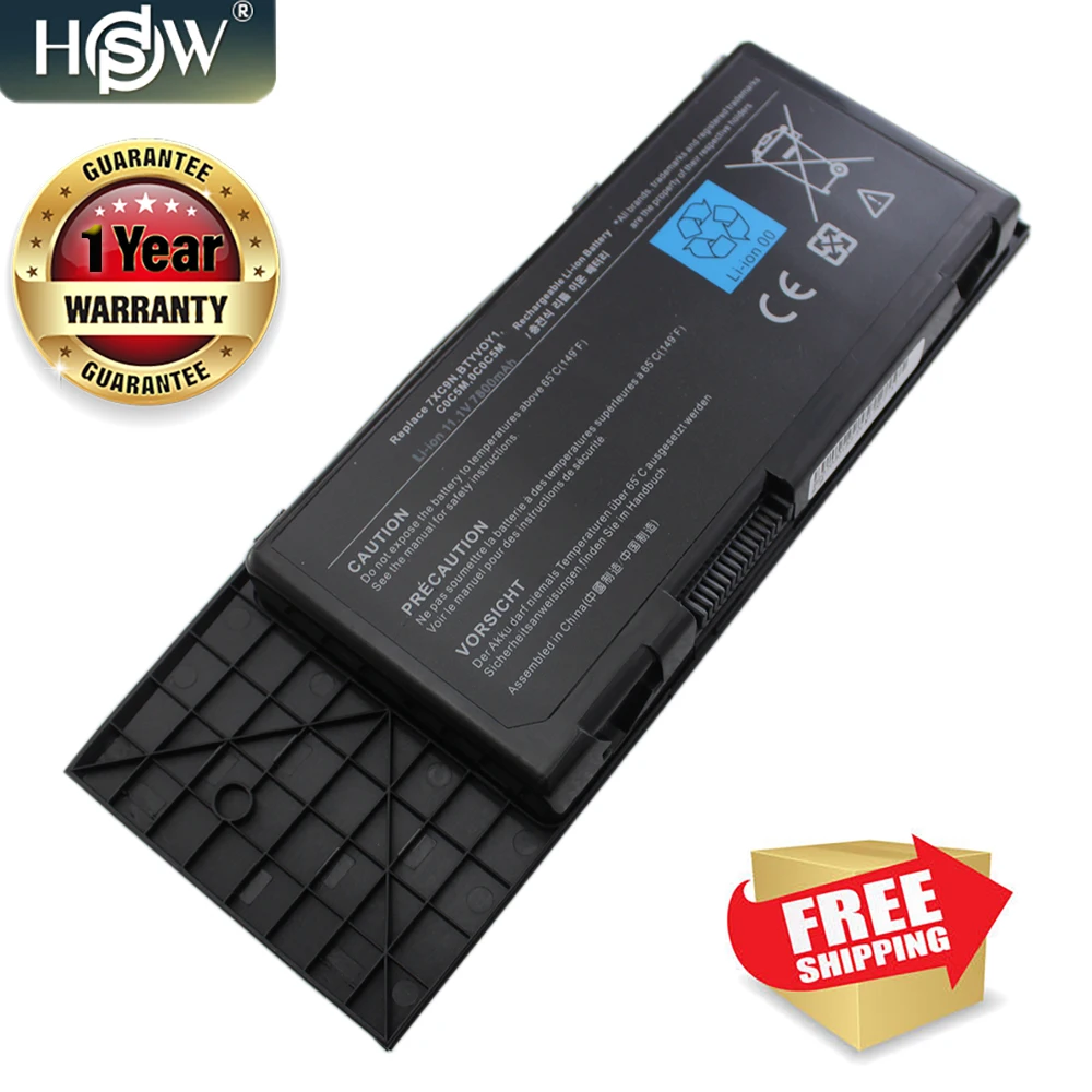 HSW 9 ячеек 7XC9N Аккумулятор для ноутбука Dell Alienware M17x R3 R4 серии BTYVOY1 C0C5M 0C0C5M 318 0397