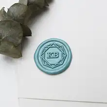 Индивидуальные инициалы с кристаллами геометрический воск печать/Пользовательские Свадебные печати/свадебные приглашения печать/на заказ Свадебная печать