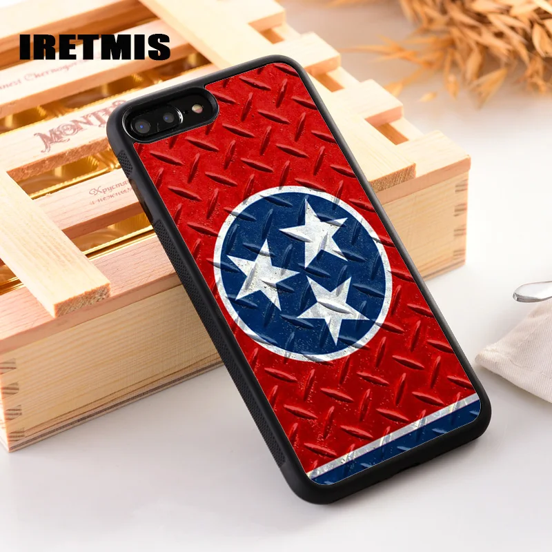 Iretmis Rubber Silicone Phone Cover Case For iPhone 6 6S 7 8 PLUS X XS MAX XR 11 Pro Max CROSSHATCH TENNESSEE | Мобильные телефоны