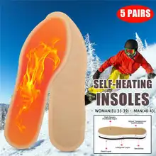 Зимние Самонагревающиеся стельки унисекс для обуви, женские и мужские стельки с подогревом для обуви, ботинки, теплые стельки для ног, 5 пар/10 пар