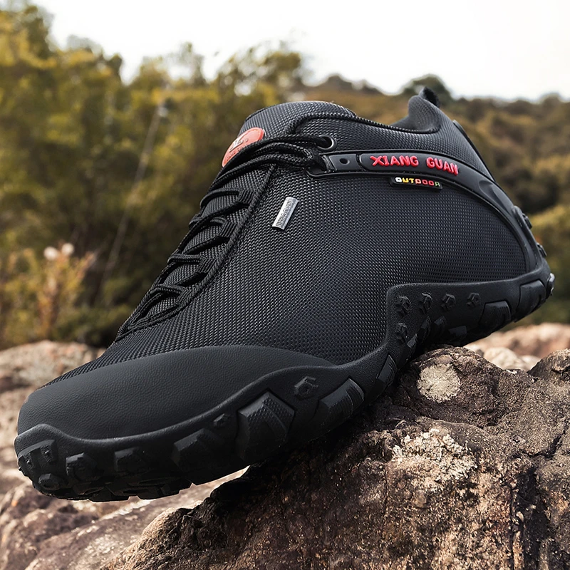 Men Hiking Shoes Low Cut Boots Outdoor Sneakers Athletic Trekking