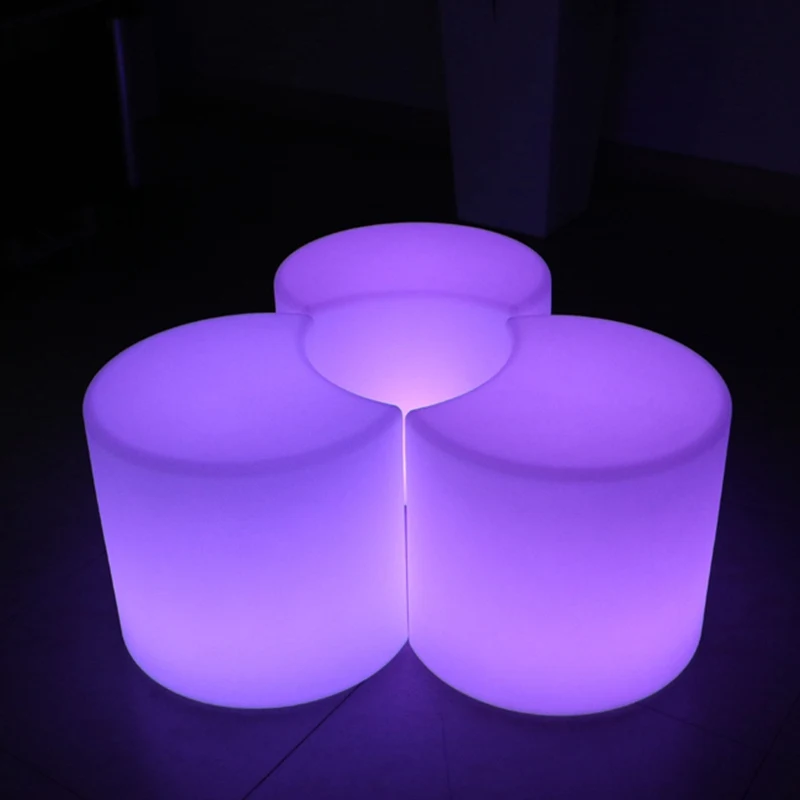 50 см светодиодной подсветкой барный стул Цвет Сменные Пластик PE стул SK-LF35J от Skybess фабрики Бесплатная доставка 1 шт