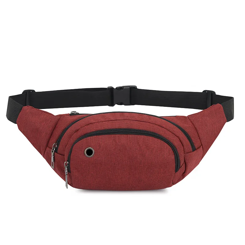 Женская сумка для путешествий, спортивная сумка, поясная сумка для мужчин, барсетка, кошелек на молнии - Цвет: Красный