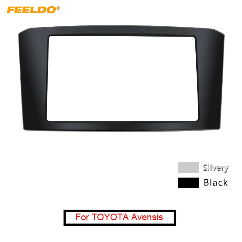 FEELDO автомобильное стерео радио DVD Fascia Рамка адаптер для TOYOTA Avensis 2Din приборная