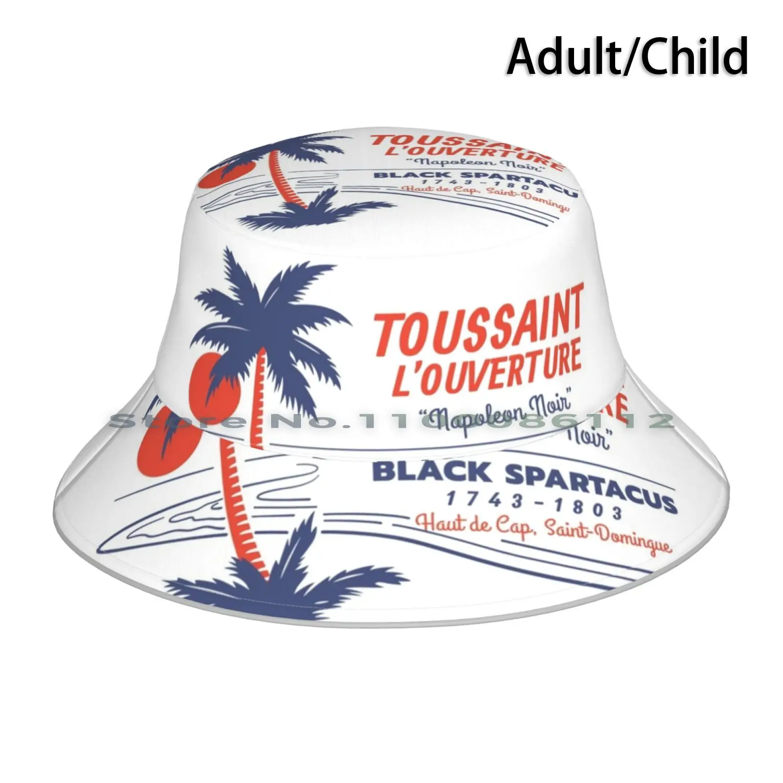 Sombrero de cubo Toussaint L'ouverture, gorra para el sol, Toussaint Louverture, Napoleón, Black Haiti Revolution, Black, jacbins, revuelta francesa