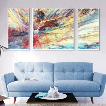 

Contemporary Nordic Colorful Ink Abstract Wall Art Canvas Poster and Print Modern Artwork Picture Painting Home Room Decoration