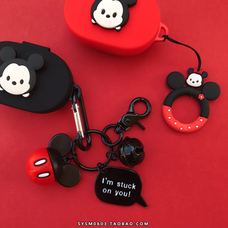 Брелок с фигурками из мультфильмов милый чехол для Airdots чехол для Xiaomi Redmi Airdots Молодежный мягкий силиконовый защитный чехол зарядная коробка