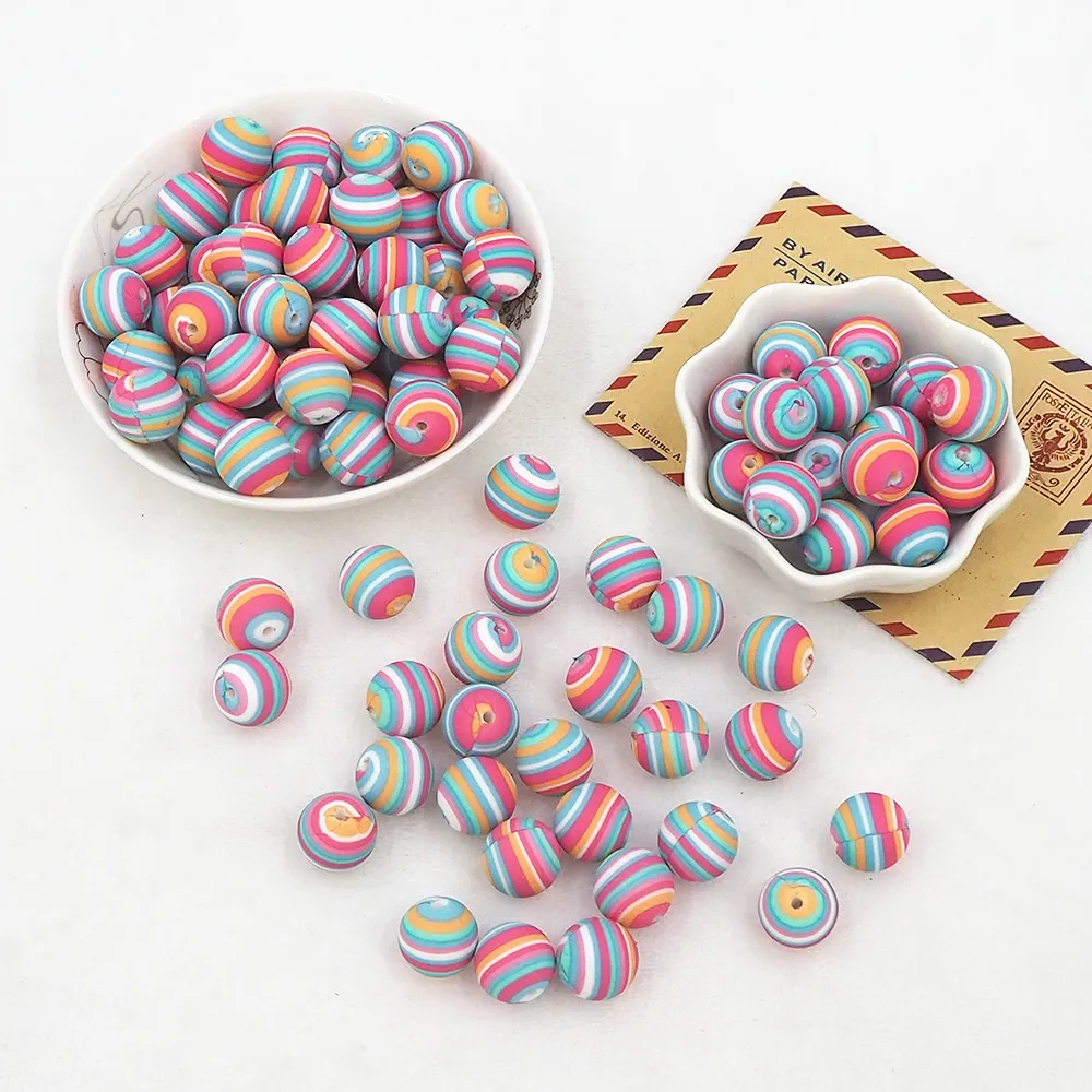 Chenkai 50PCS 15mm Red Ball Print Silicone Beads Baby Round Shaped Bead Teething BPA Free DIY Sensory Chewing Toys Accessories 39 Hb8f41a133cb443319e25f2c122ac3467c