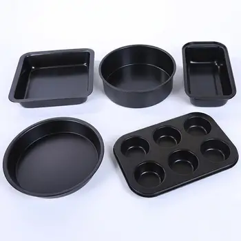 

5 PCs/Set Carbon Steel 5 pcs Cake Mold DIY Cakes Pastry Mould Baking Kitchen Cooking Bakeware Chocolate Cupcake Cake Mold
