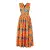 Longue robe africaine motif wax pour femmes 16