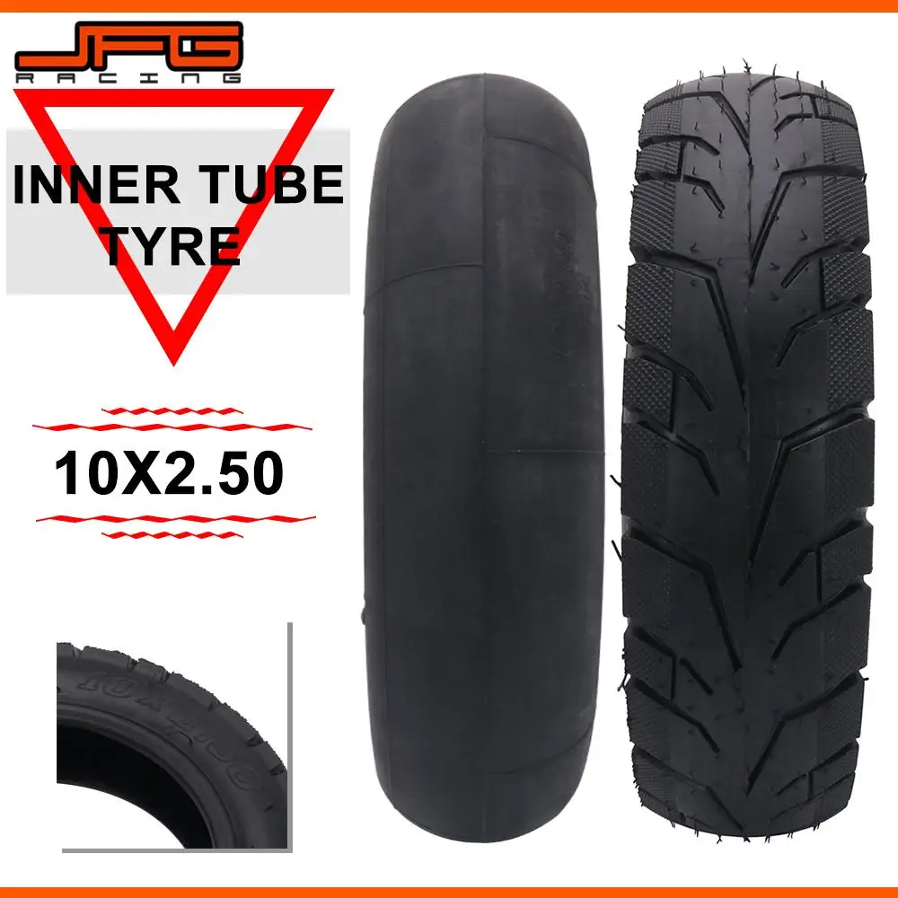 Motorcycle 10 x 2.5 10*2.5 Inch Inner Outer Tire Tyres Tube For Electric Gas Scooter Inflation Wheel Pneumatic Wheelchair E-bike |