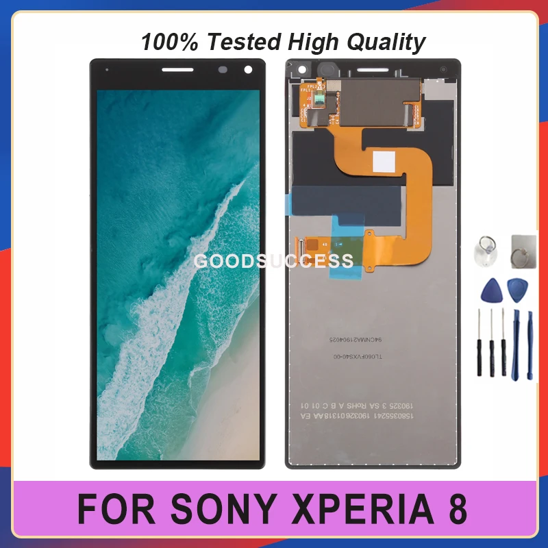 100% протестированный оригинальный 6 0 &quotЖК-дисплей для Sony Xperia 8 X8 сенсорный экран