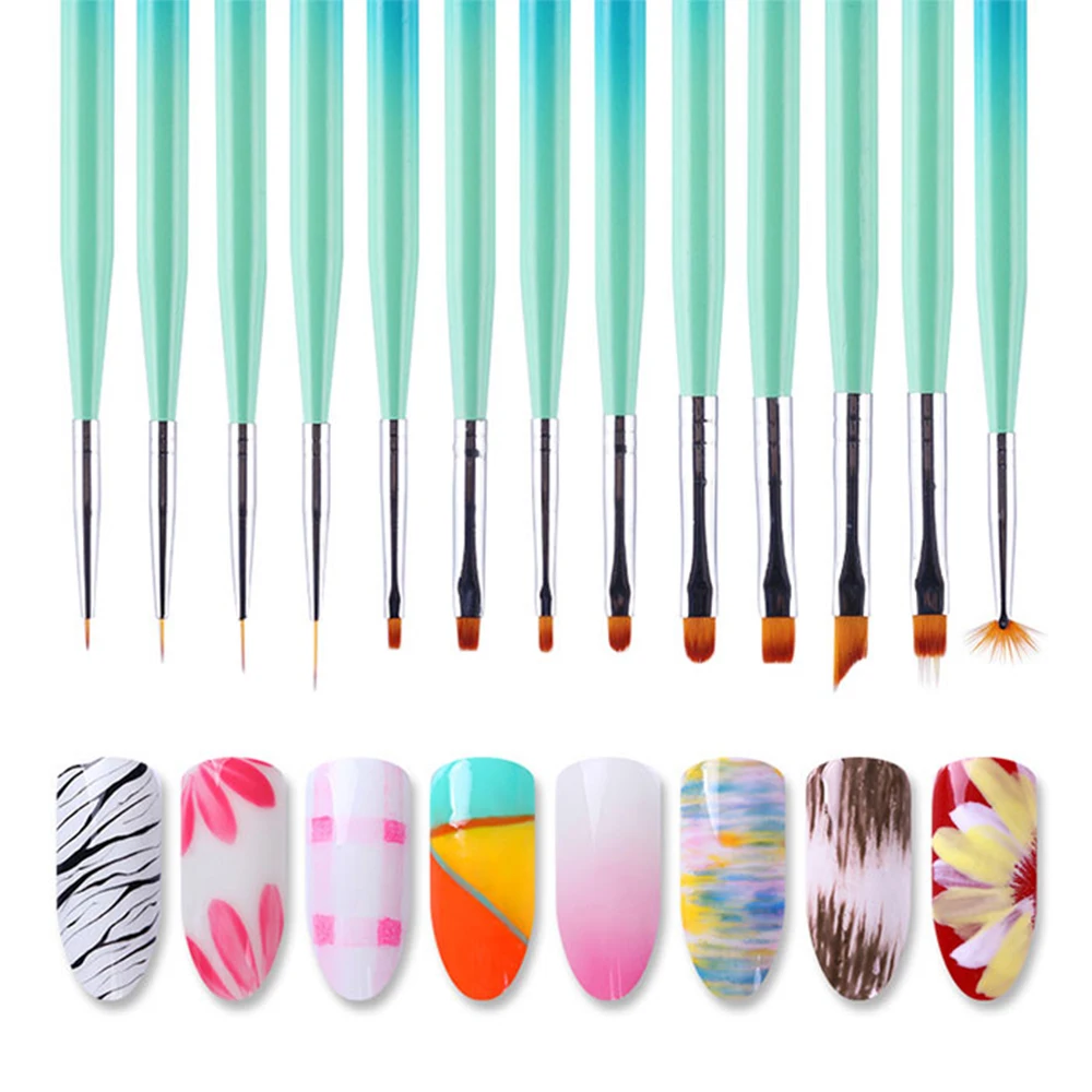 Рисунки на ногтях кисточкой. Дизайн ногтей веерной кистью. Кисточки для градиента в маникюре. Рисунки на ногтях для начинающих тонкой кисточкой. Дизайн ногтей кисточкой.