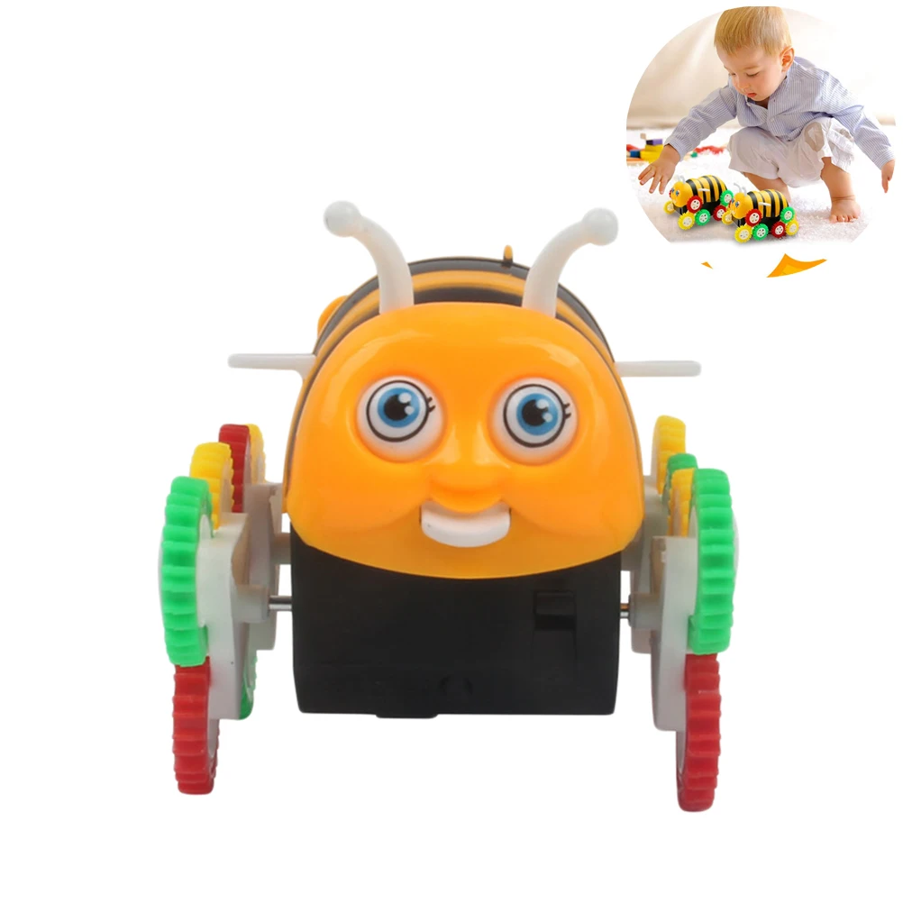 

Children Funny Toys Bee Stunt Cars Electric Toy 12 Power Wheels Skip Automatically Encounter Obstacle Flip Car Toys For Kid Gift