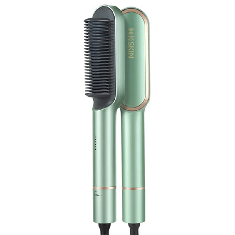 Multifunctional Hot Combs Anti-Scalding Hair Straightening Brush Ceramic Hair Curler Heated Electric Smart Straightener