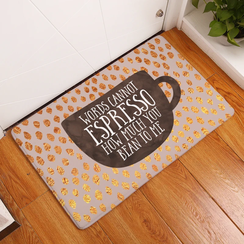  Latest Letter printing Door Mat Colorful Spots Carpets for Entrance Living Room floor Mat Character