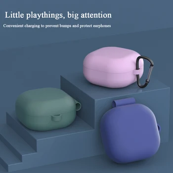 

Colorful Silicone Earphone Case for Samsung Galaxy Buds Live Wireless Bluetooth Headset Soft Protective Headphone Cover Shell