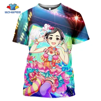 

SONSPEE Streetwear Women Clothing 3D Print Cute Girl Tee Summer Fashion Men t shirts Love Live!School idol Anime Funny T-Shirt