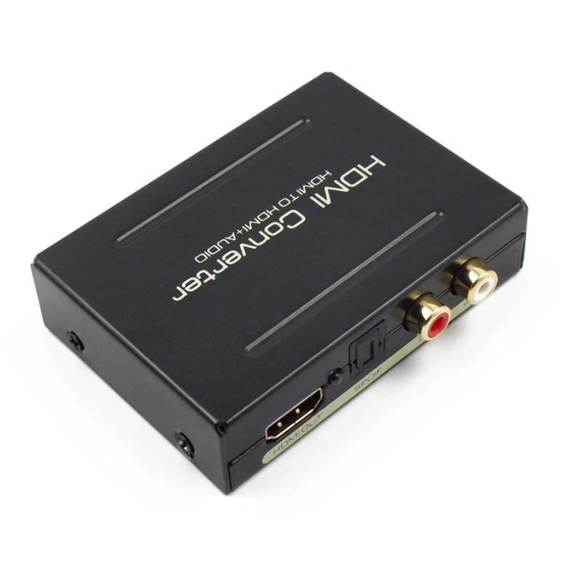  Hdmi Audio Extractor Ottico Spdif + Rca L/R Convertitore da Hdmi a Hdmi Audio Splitter per Pc Dvd H