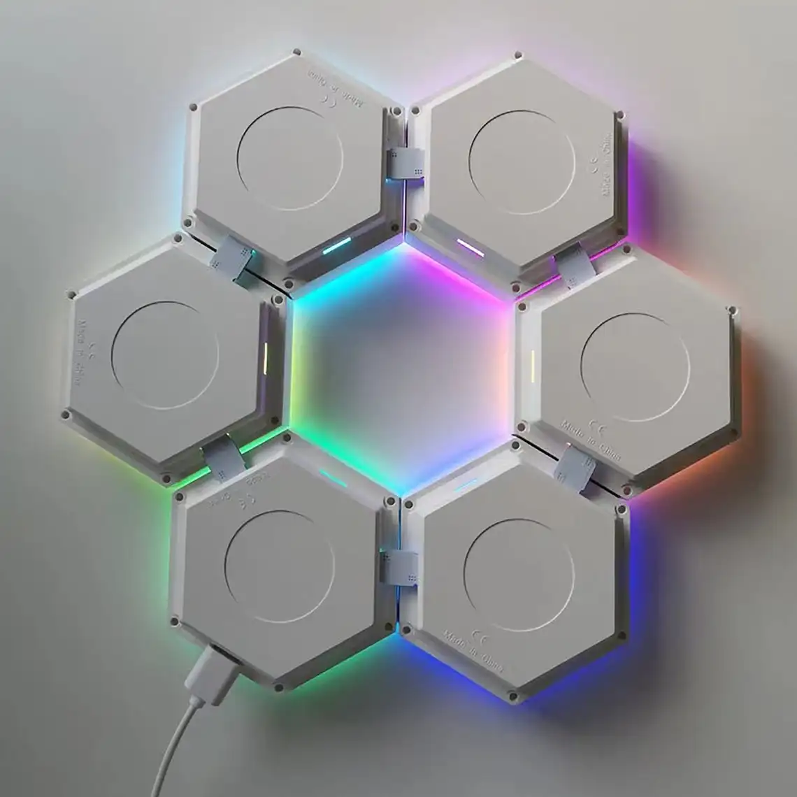 night lamp for bedroom wall Modern LED Quantum Lamp Touch Sensitive Lighting Living Room Bedroom Magnetic Modular Hexagons Night Lights Indoor Decor night lamp