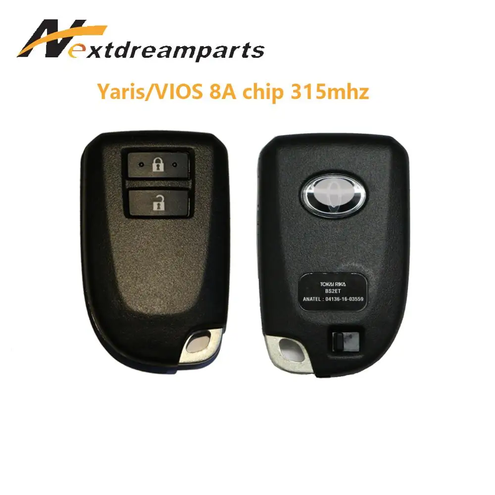 

For Toyota Yaris VIOS Genuine Smart Key 2 buttons 8A chip 315mhz BS2ET