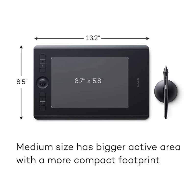 Wacom Intuos Pro PTH-660 Digital Graphic Drawing Tablet for