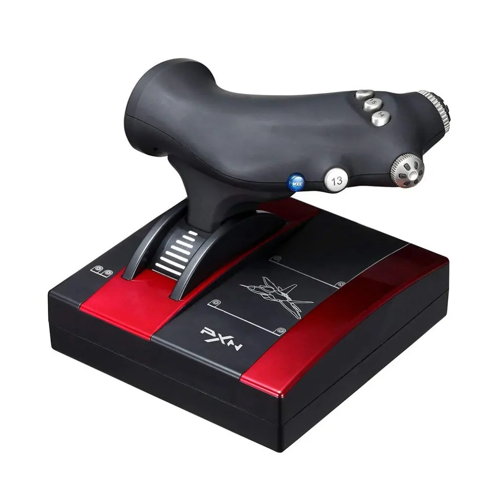 Jogo de Simulação de Computador Função de Vibração de Vôo Joystick Programação Chave Fixa Ventosa Pxn-2119ii Usb 16 1 programação chave fixa ventosa