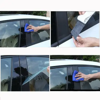 

Pro Car window pillar Trim Useful Glossy Black Trim Parts Accessories Mouldings