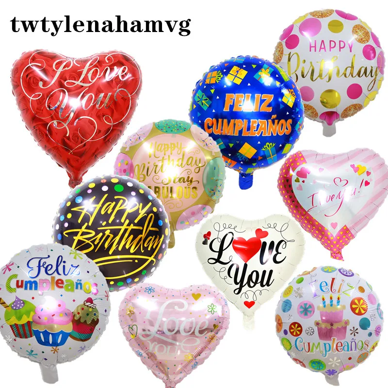 

18 Inch Round Heart Peach Aluminum Foil DIY Toy Balloon Mother's Day Birthday Wedding Anniversary Party Decoration Ball Gift