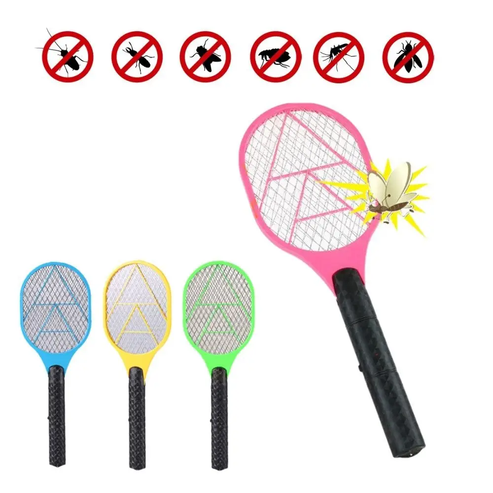 Electric Handheld Bug Zapper Insect Fly Swatter Racket Portable Anti
