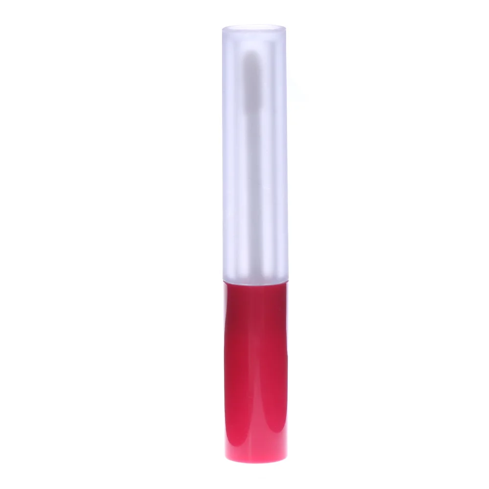 4ML red 5ml High Quality Empty Leopard Clear Lip Gloss Tube DIY Cosmetic Lip Balm Bottle Container ABS Lid& PS Bottle Free Shipping - Цвет: 4ML red