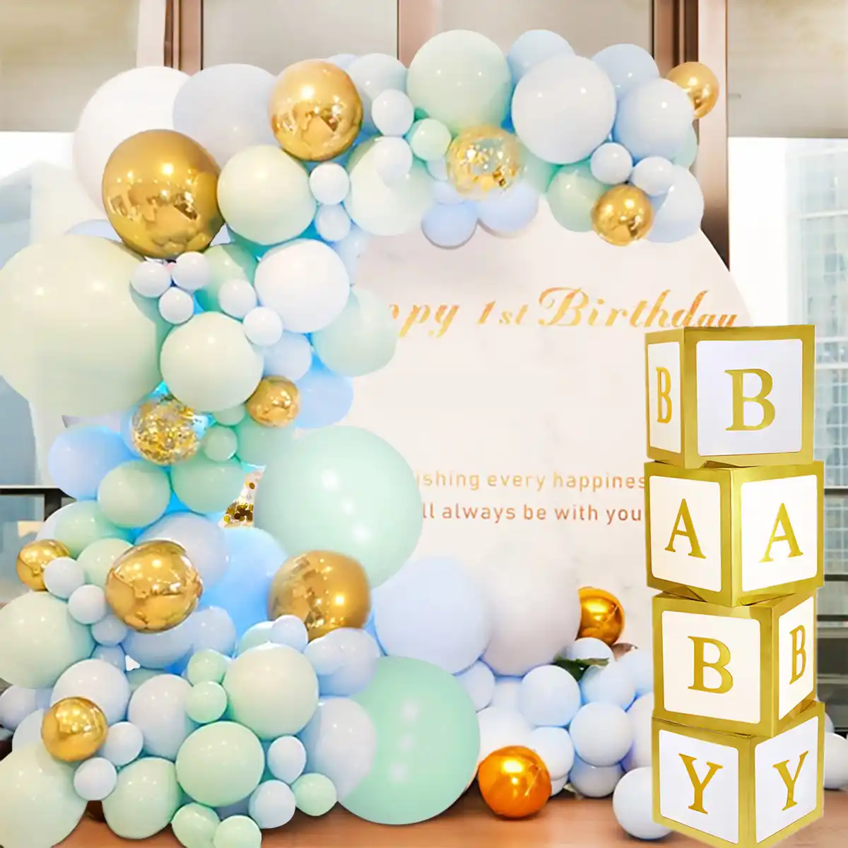 decoracion de baby shower boy