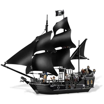 

In Stock Fast Delivery 804pcs DIY The Black Pearl Ship Lepining Assemble Building Blocks Kit Toys For Children Gift 16006