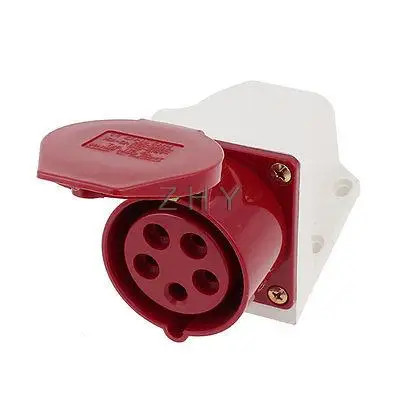 

Waterproof IP44 4P+E IEC309-2 Industrial Plug Socket AC 220-380V/240-415V 16A