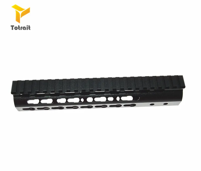 Ferroviário para Caça Totrait 13.5 15 Ar15 Livre Float Keymod Handguard Picatinny Rifle Tático Escopo Montar 7 9 10 12 9 Acessórios e suporte de extensão