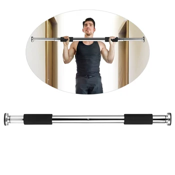 

350LB Bearing Adjustable Doorway Pull Up Bar Fitness Door Way Chin Up Horizontal Home Gym Exercise Fitness Workout Equipment