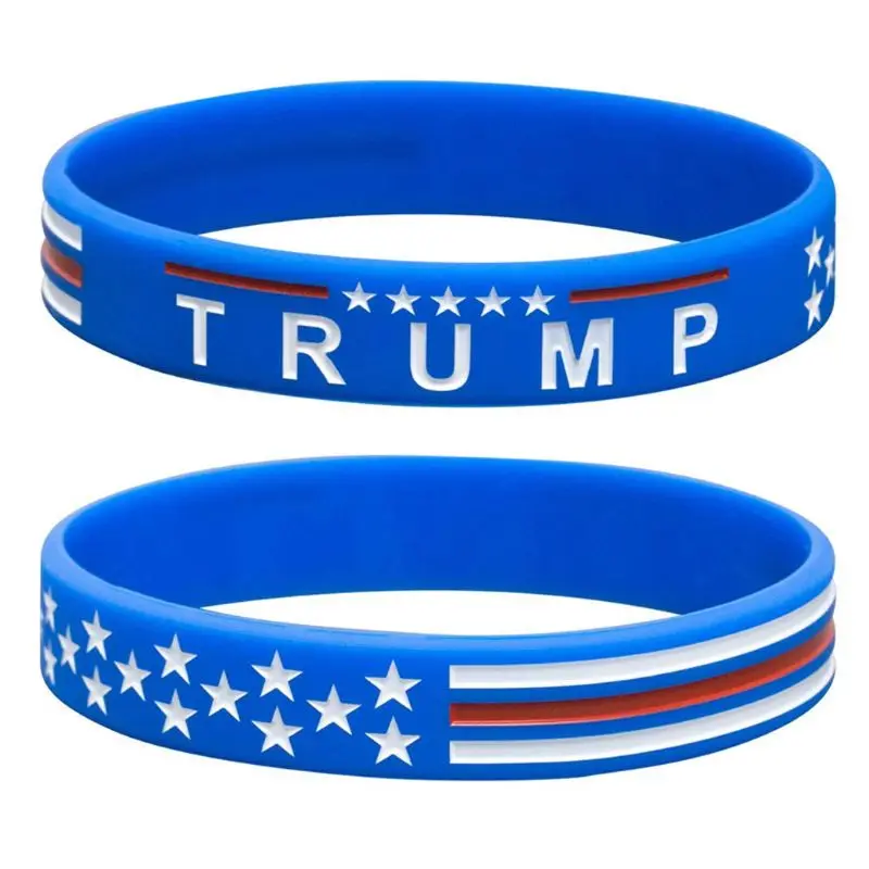 10 шт. Trump Keep America Great for President силиконовые браслеты комплект унисекс 517F