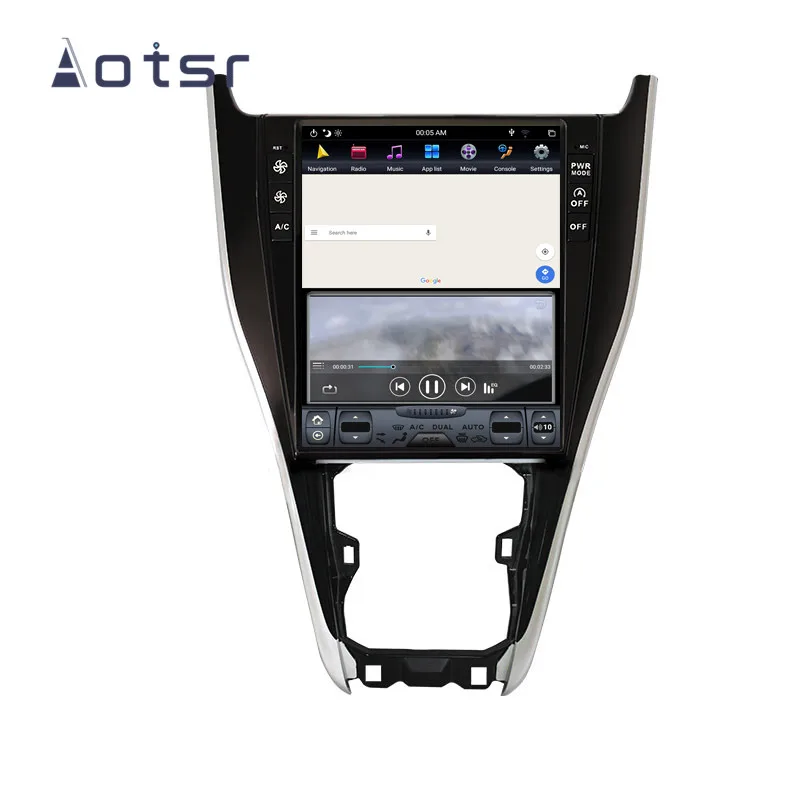 Android 8,1 Tesla стиль DVD мультимедийный плеер gps навигация для toyota harrier 2013+ автомобильный Радио плеер Авто Стерео головное устройство NAV