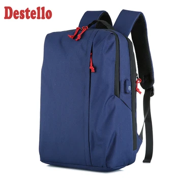 

modern grey simple 15 inch laptop backpack usb charging anti-theft men business travel computer backpack Customs lock backpack