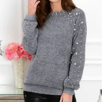 

2019 New Women Knitted Oversized Loose Sweater Jumper Ladies Winter Long Sleeve Pullover Tops Women's Knitted Pullover Sweater